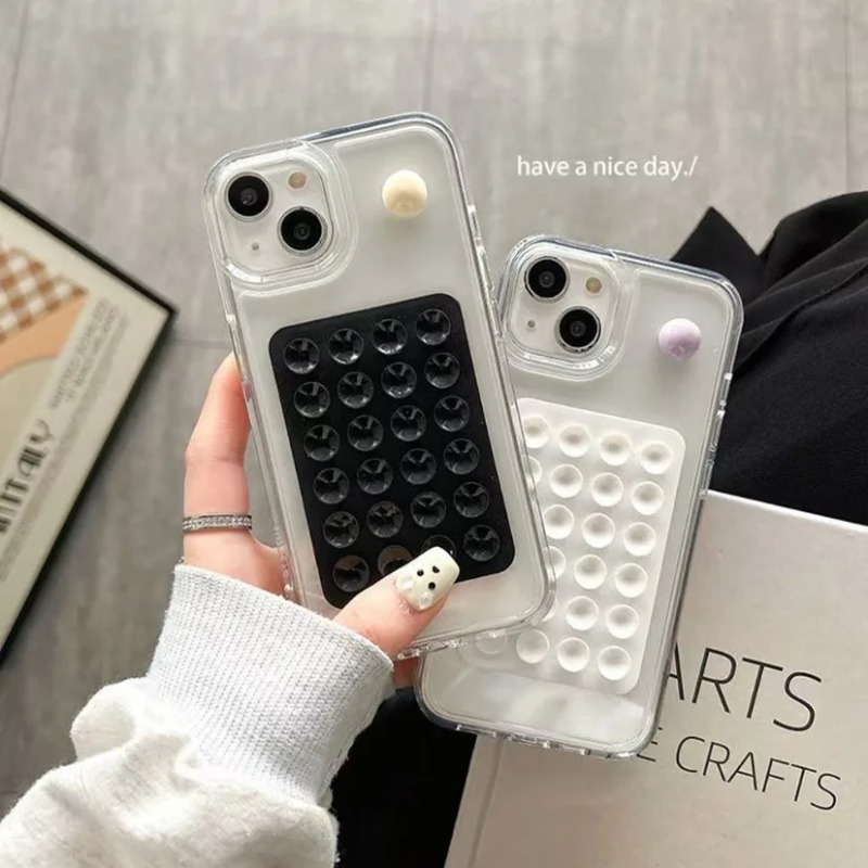 Phone Cases Apple - حامل هاتف سيليكون لاصق متعدد الوظائف،