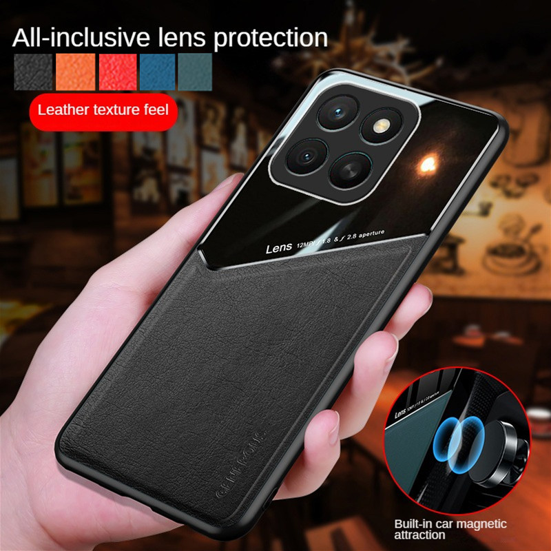 Phone Cases With Magnet - غطاء هاتف بملمس جلدي لموتورولا إيدج