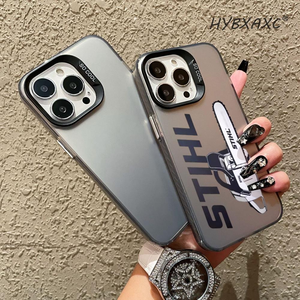 Phone Cases Rugged - غطاء هاتف بشعار منشار XAXC S-STIHLs