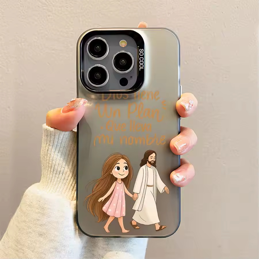 Phone Cases Girls - جراب هاتف مطفأ اللمعة بتصميم فتاة