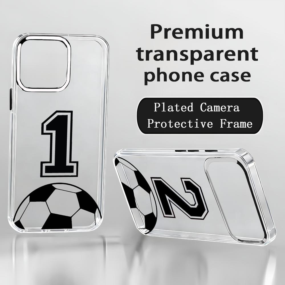 Phone Cases You Can Customize - جراب هاتف شفاف بتصميم أزرار كروم