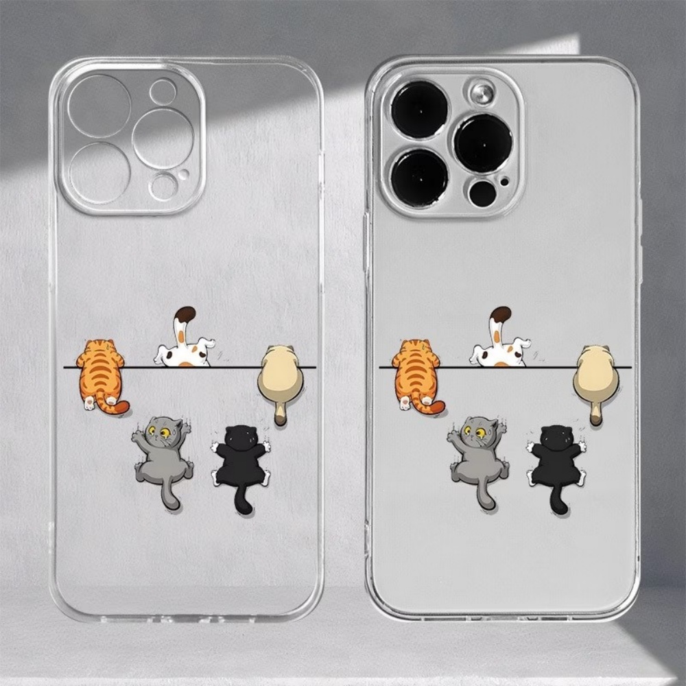 Phone Cases Mous - غطاء هاتف بنمط خمسة قطط لطيفة