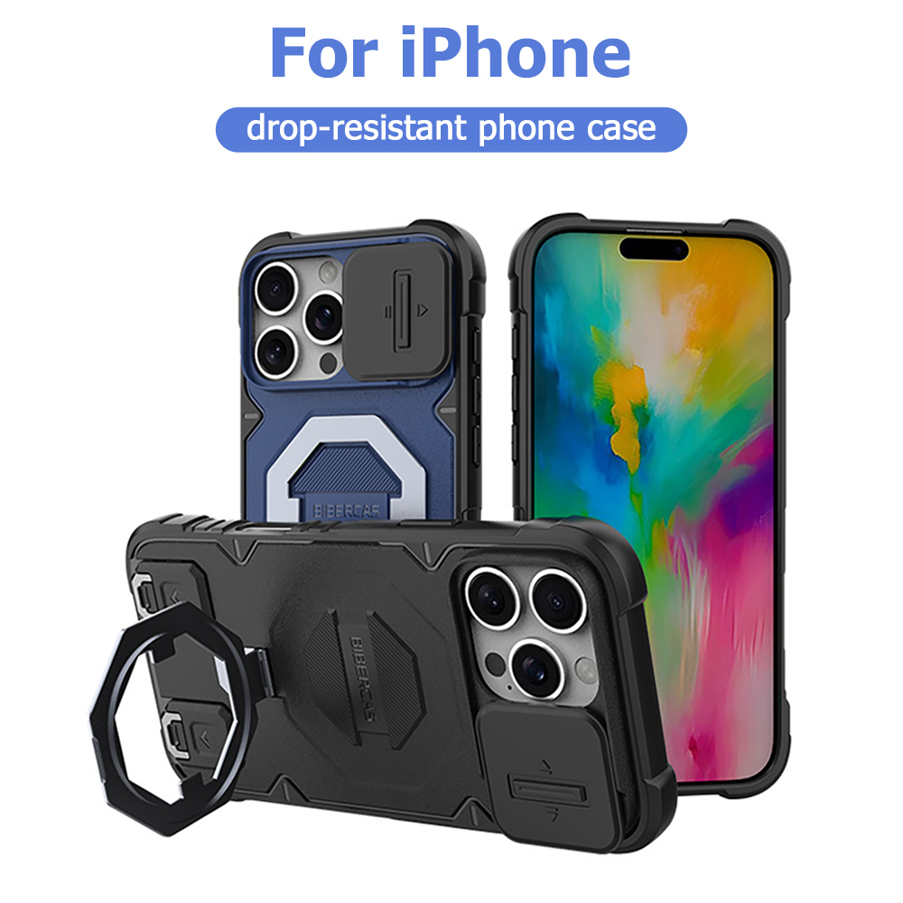 Phone Cases With Magnet - حافظة هاتف مغناطيسية بحلقة وحامل لهواتف