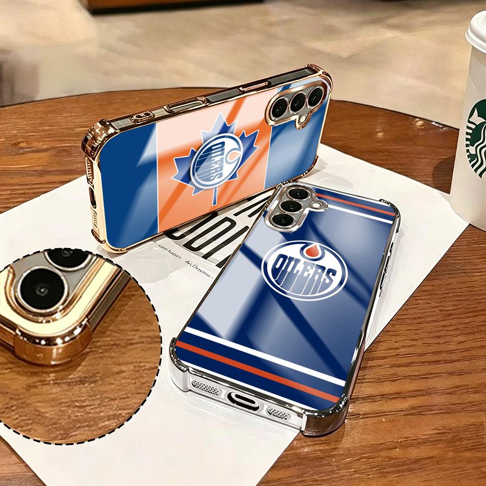 Phone Cases Edmonton - حافظة هاتف E-Edmonton O-Oilers لهواتف سامسونج