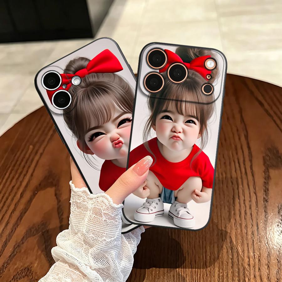 Phone Cases Girls - جراب هاتف فوندا بتصميم فتاة كرتونية