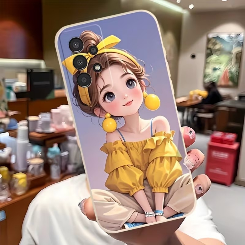 Phone Cases Girls - غطاء هاتف بتصميم فتاة كرتونية لطيفة
