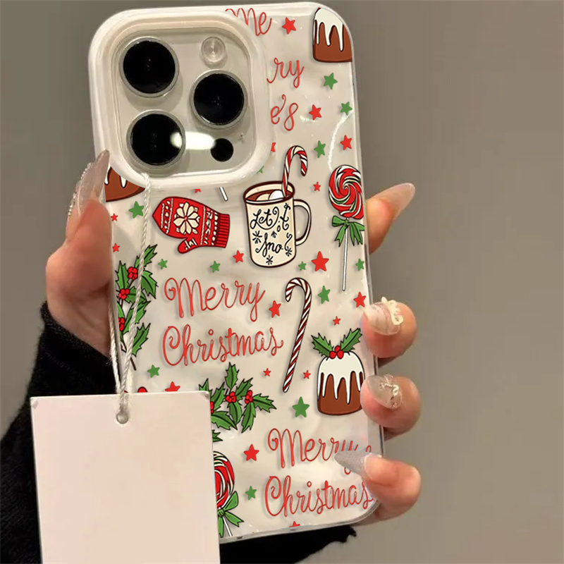 Phone Cases Cute - غطاء هاتف لطيف بنمط عيد الميلاد