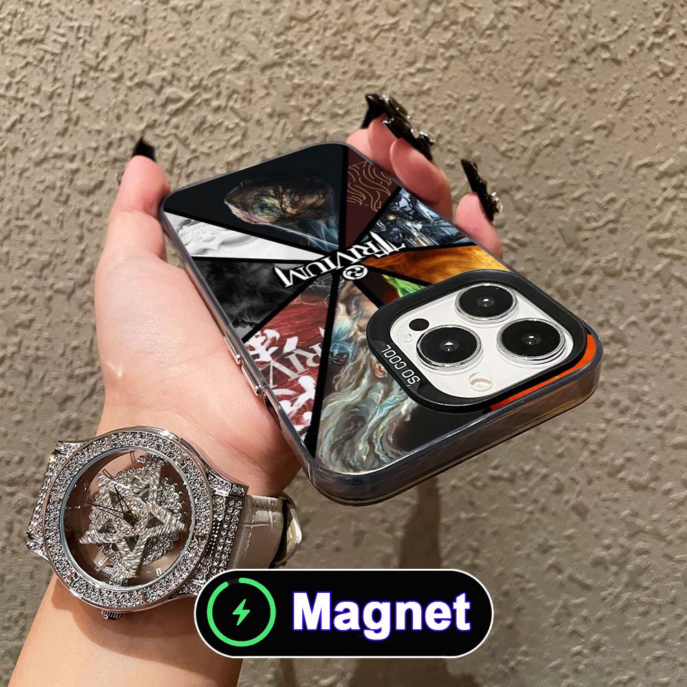 Phone Cases With Magnet - غطاء هاتف أنيق من تريفيوم لآيفون