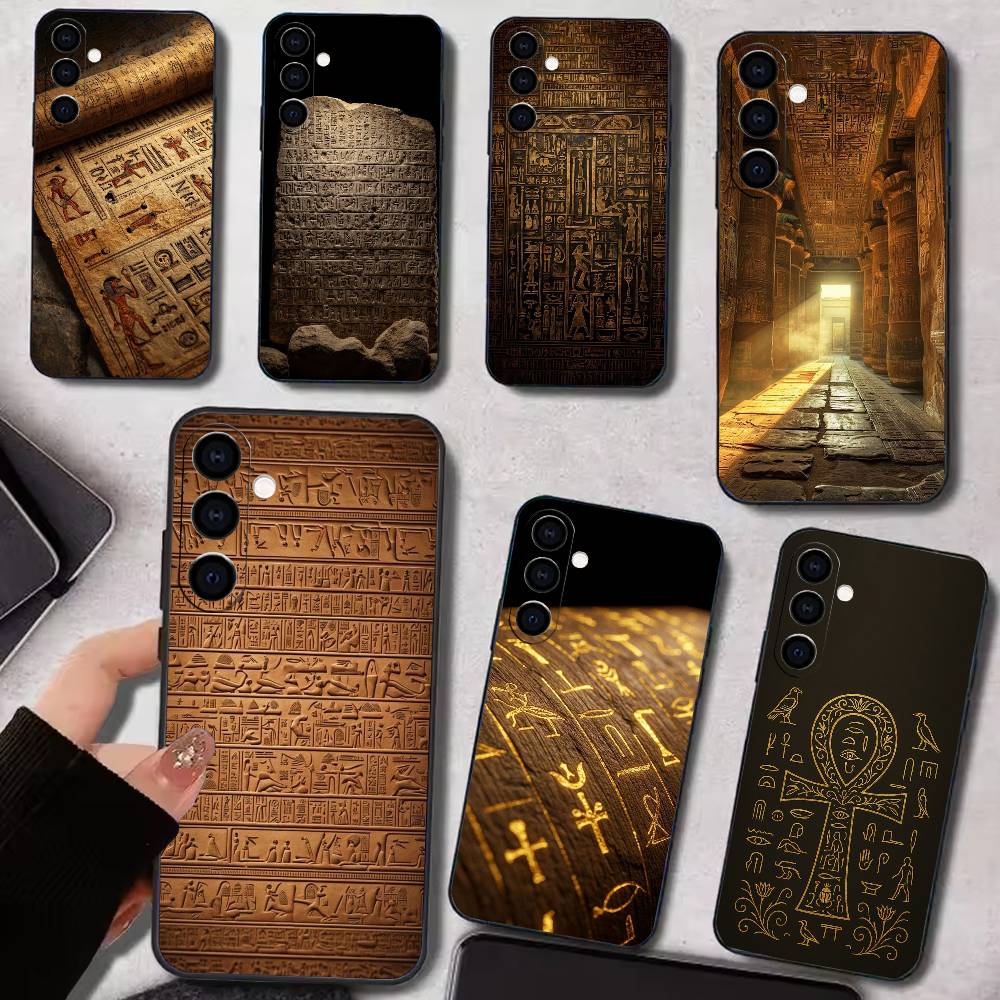 Phone Cases Egypt - حافظة هاتف مصرية بتصميم الحروف الهيروغليفية