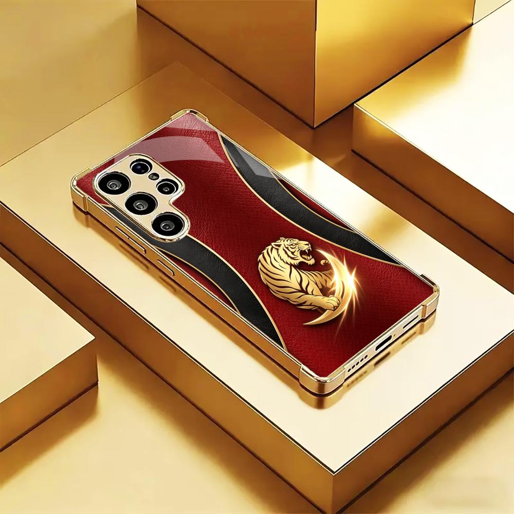 جراب هاتف فاخر بتصميم نمر ذهبي - مراجعة Phone Cases Quad Lock وسعره