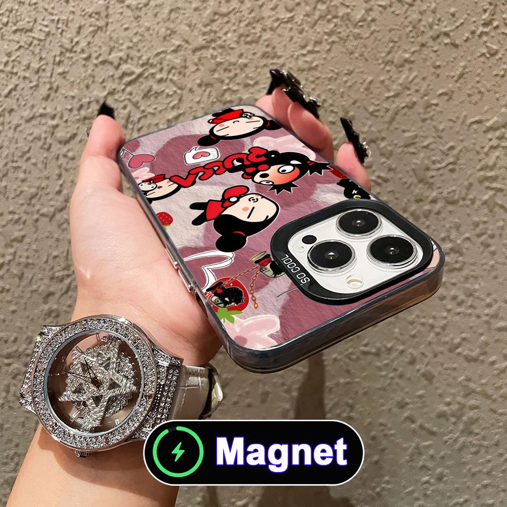 غطاء هاتف كرتوني P-Pucca لآيفو - مراجعة Phone Cases With Magnet وسعره