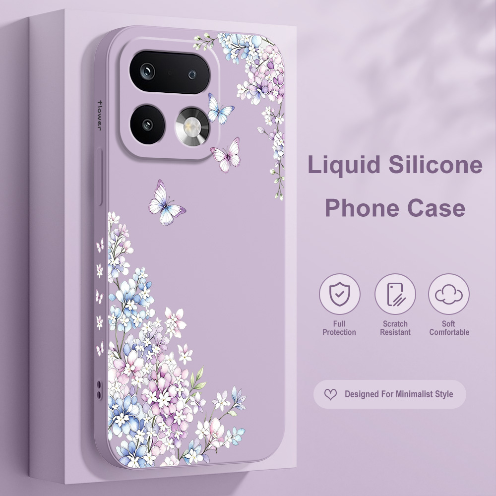غطاء هاتف بلون البنفسج المزهر  - مراجعة Phone Cases Oppo وسعره