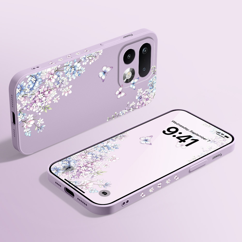 غطاء هاتف بلون البنفسج المزهر  - مراجعة Phone Cases Oppo وسعره