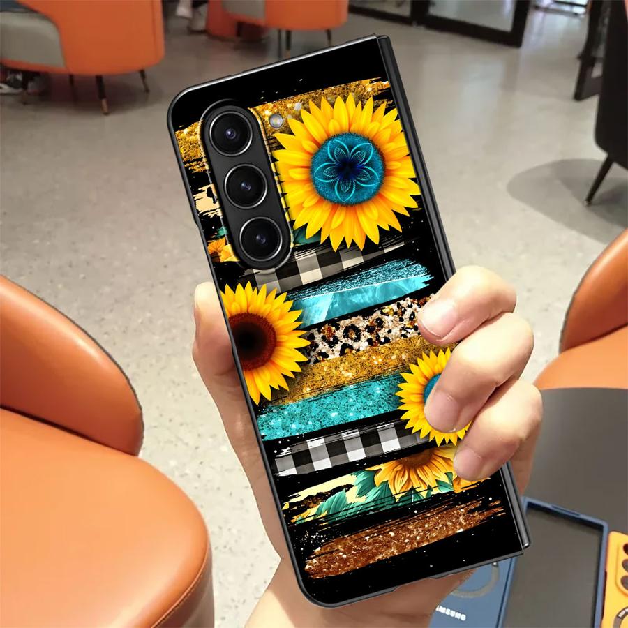 زيبرا مخطط عباد الشمس عودة غطا - مراجعة Phone Cases Z Fold 6 وسعره