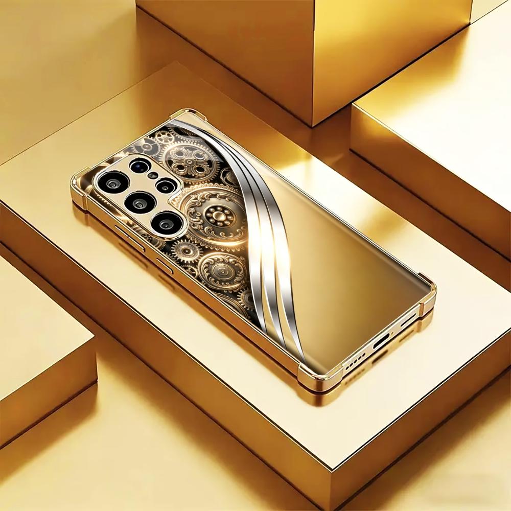 جراب هاتف ذهبي عتيق مزخرف بتصم - مراجعة Phone Cases Quad Lock وسعره
