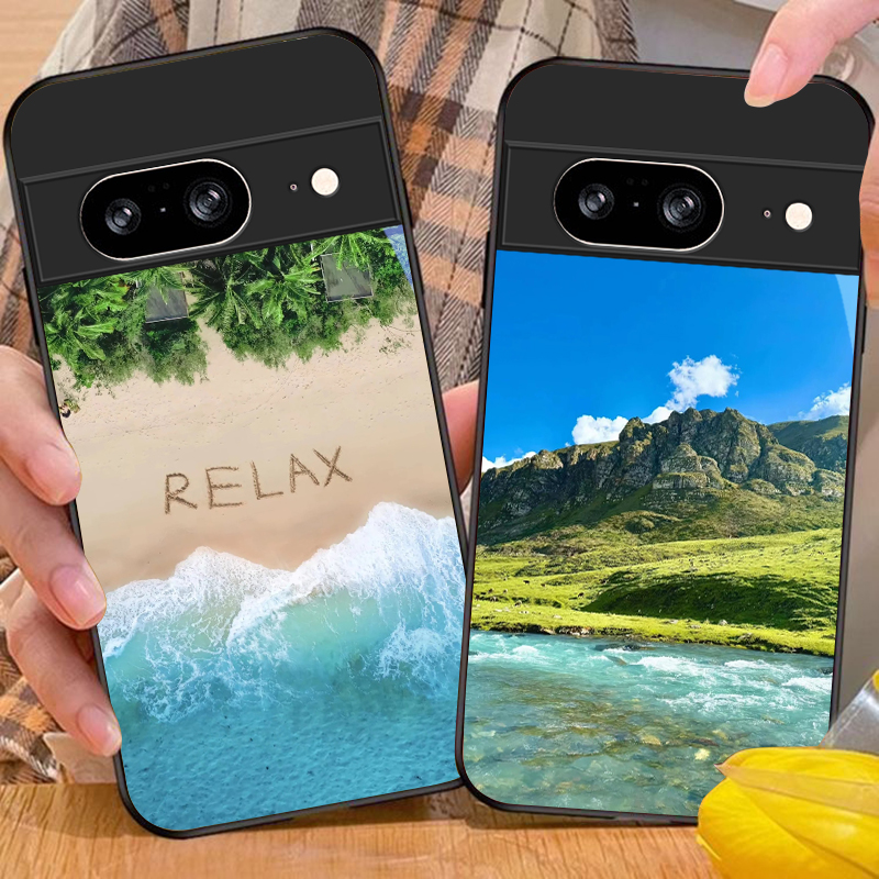 غطاء هاتف زجاجي أسود بتصميم مش - مراجعة Phone Cases Google Pixel 7 وسعره