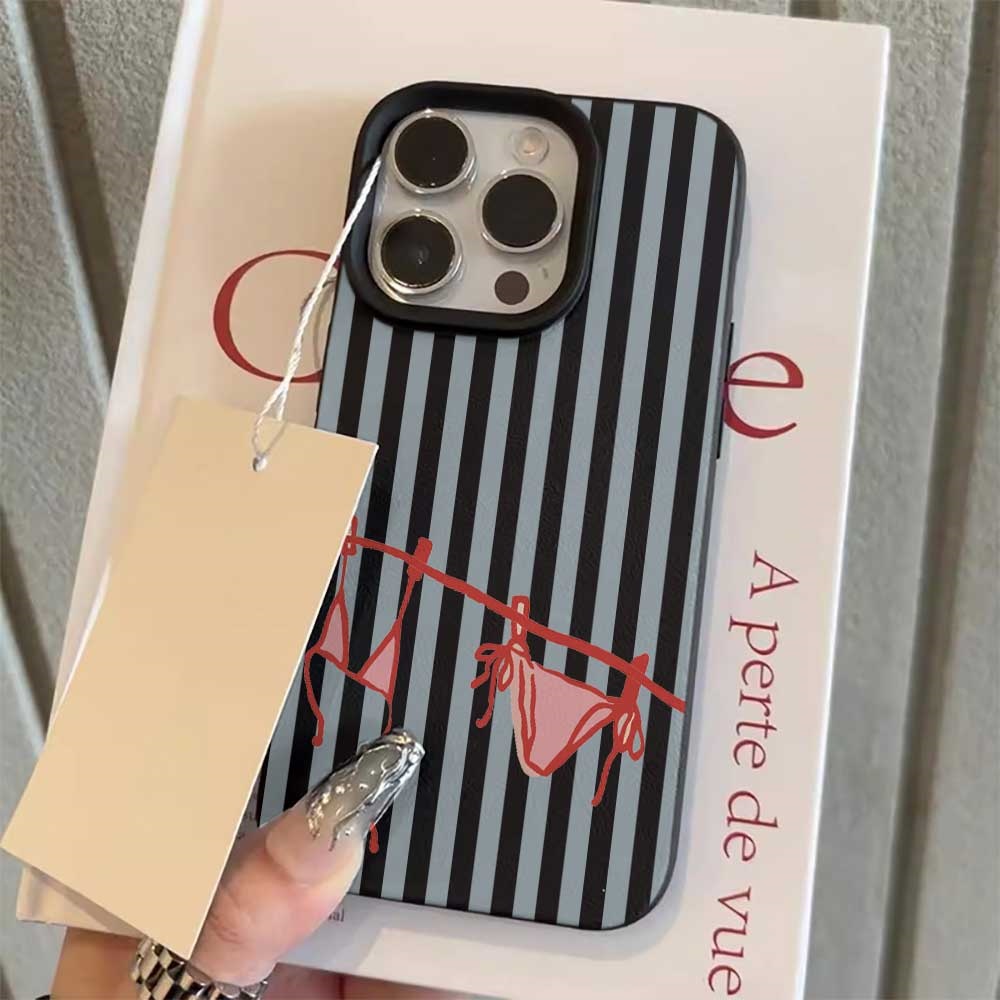 غطاء هاتف بتصميم بيكيني مخطط ب - مراجعة Phone Cases Rugged وسعره