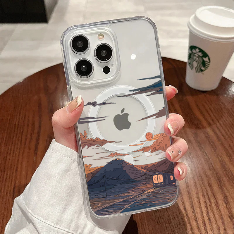 جراب هاتف عصري بنمط غروب الشمس - مراجعة Phone Cases Mous وسعره