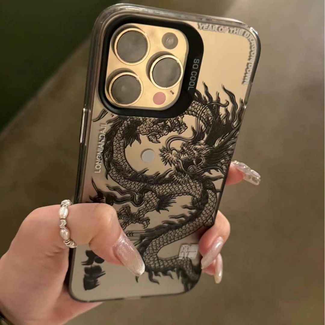 غطاء هاتف فاخر بتصميم التنين ا - مراجعة Phone Cases Rugged وسعره