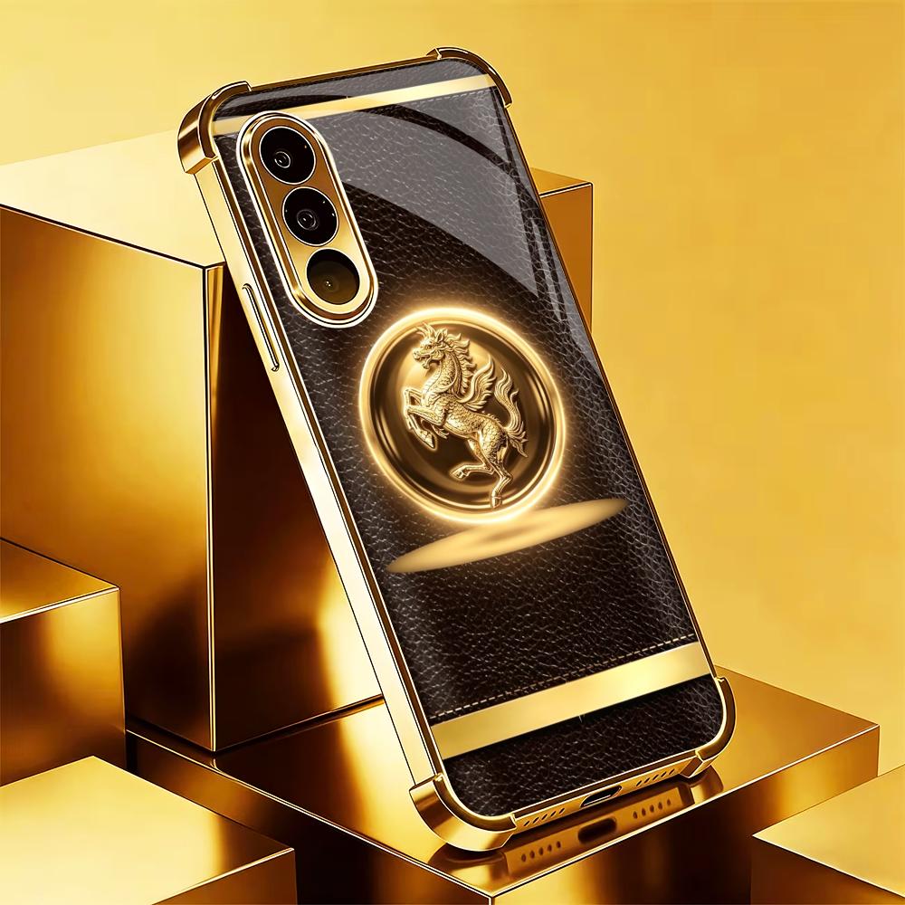 حافظة هاتف فاخرة بلون ذهبي بني - مراجعة Phone Cases Quad Lock وسعره