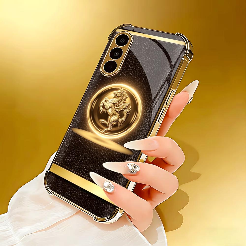 حافظة هاتف فاخرة بلون ذهبي بني - مراجعة Phone Cases Quad Lock وسعره