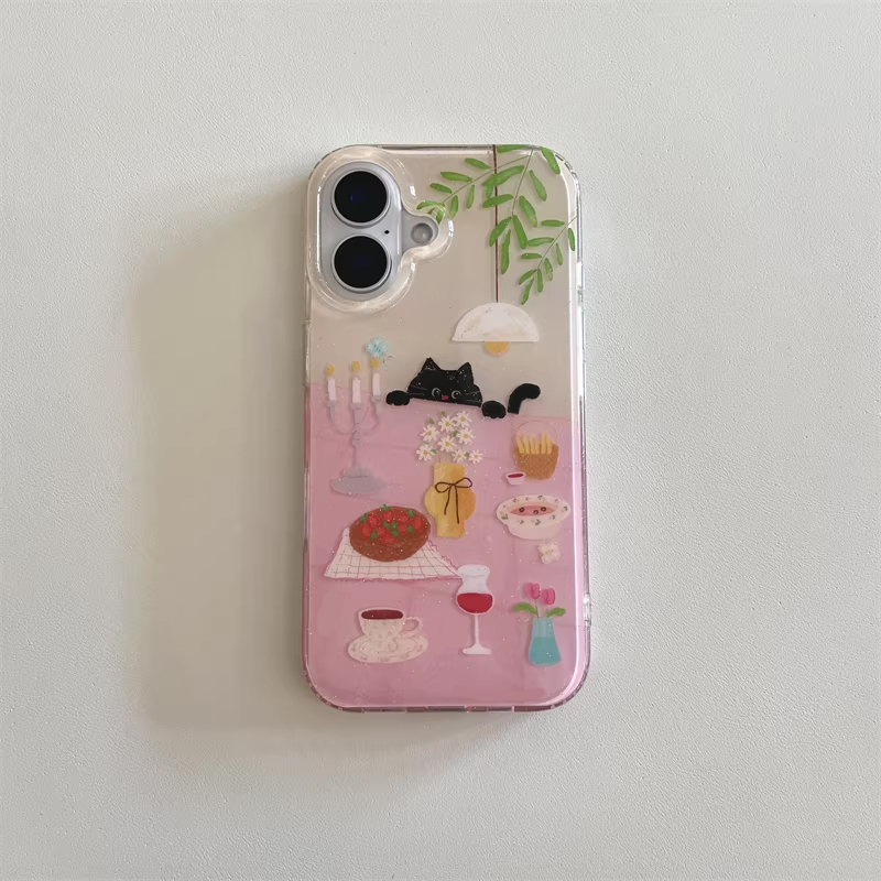 جراب هاتف بتصميم قطة سوداء صغي - مراجعة Phone Cases Girls وسعره