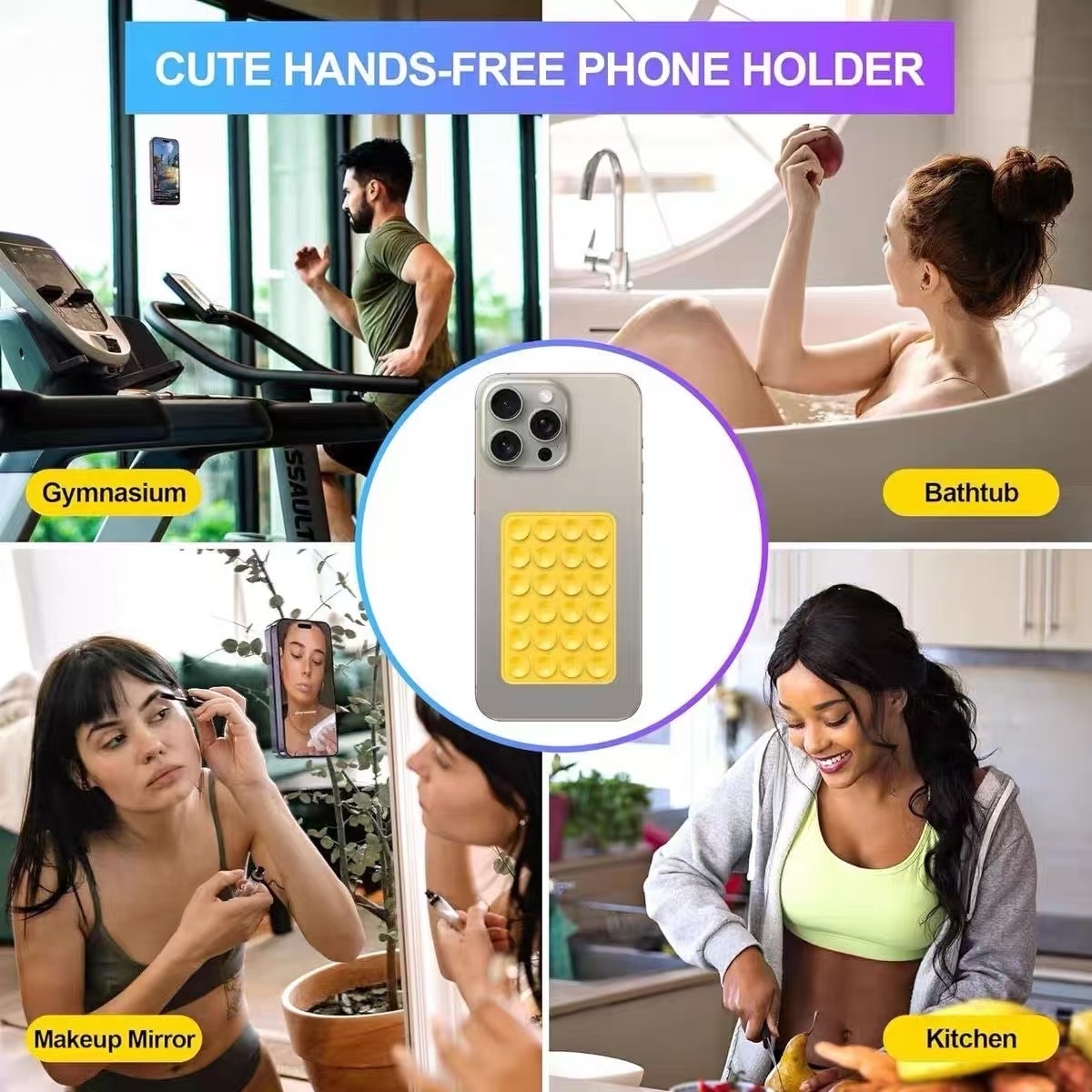 حامل هاتف سيليكون بكوب شفط مرب - مراجعة Phone Cases Apple وسعره