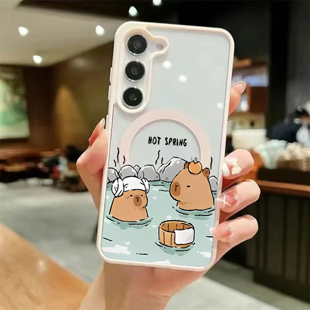 غطاء هاتف مغناطيسي شفاف ملون ل - مراجعة Phone Cases Galaxy S24 وسعره