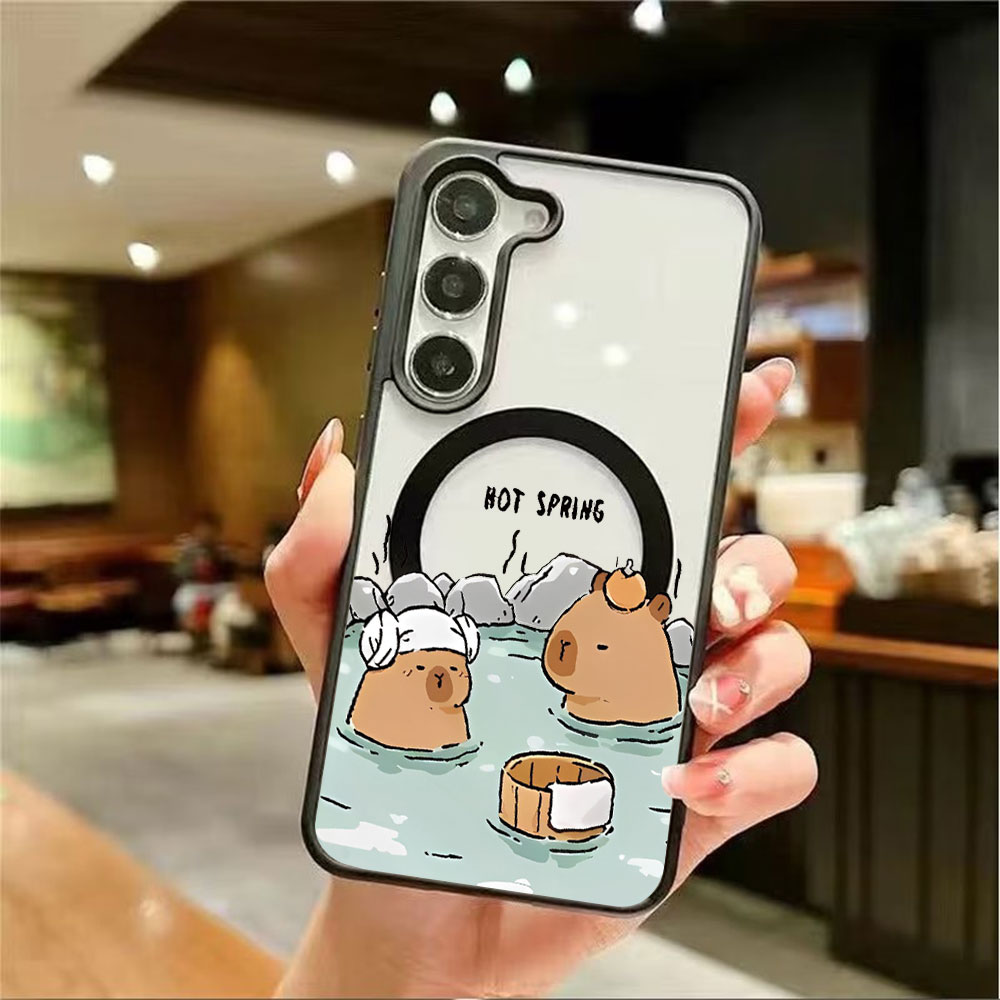 غطاء هاتف مغناطيسي شفاف ملون ل - مراجعة Phone Cases Galaxy S24 وسعره