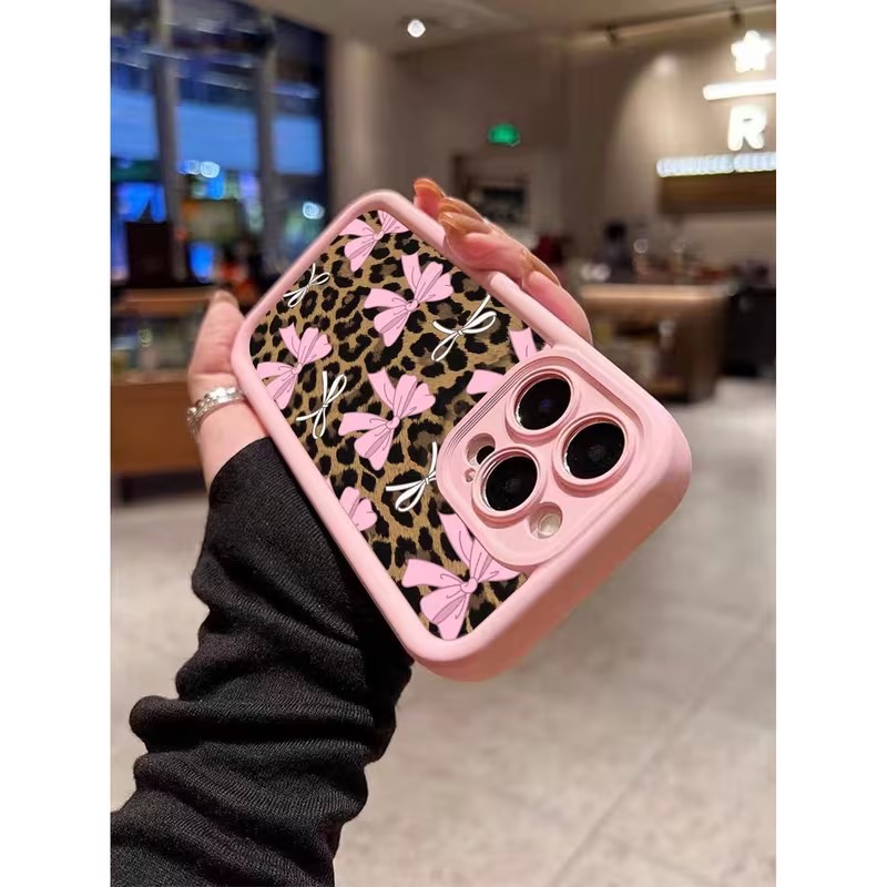 غطاء هاتف بنقشة الفهد مع فيونك - مراجعة Phone Cases Xs Iphone وسعره