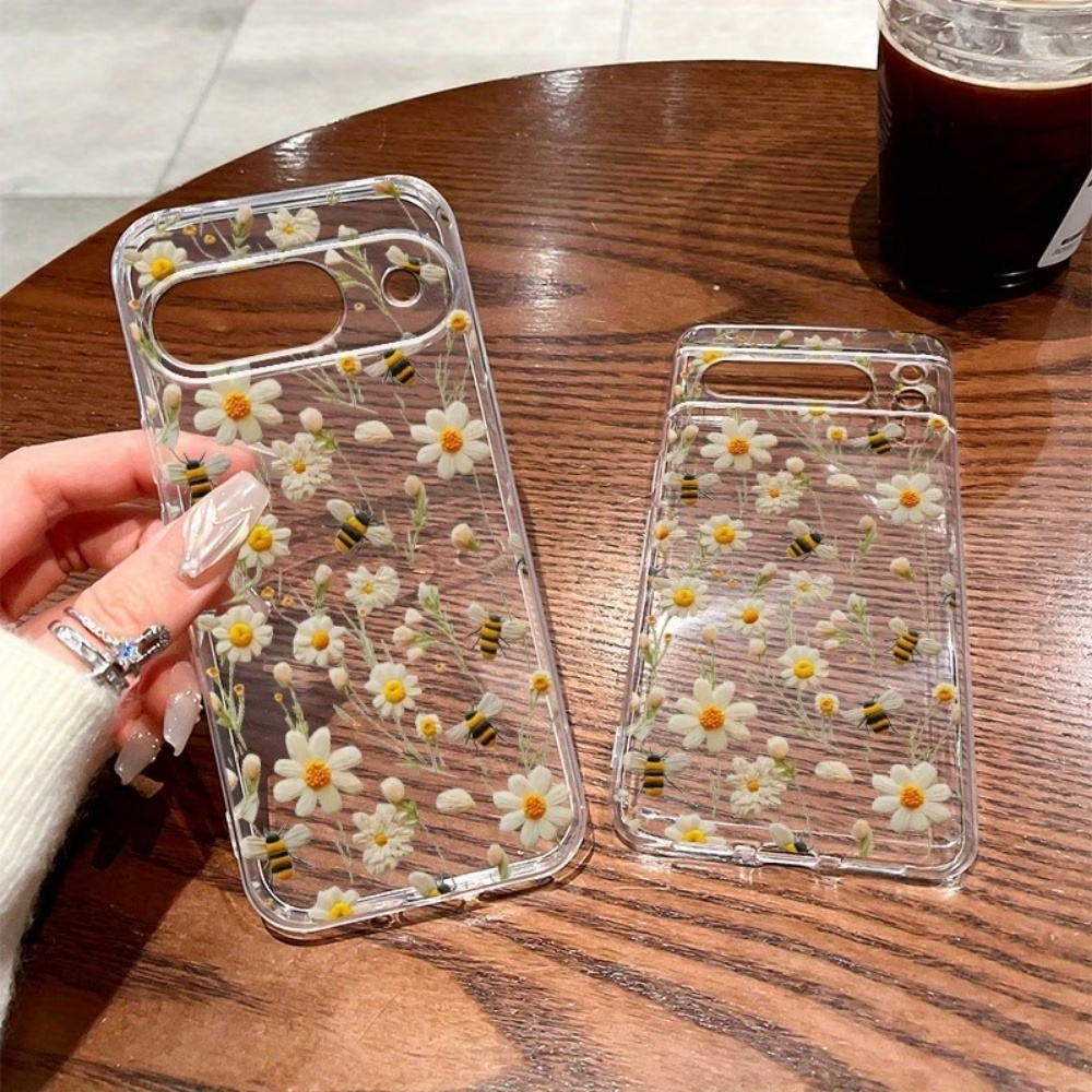 غطاء هاتف شفاف ناعم بنمط نحلة  - مراجعة Phone Cases Google Pixel 7 وسعره