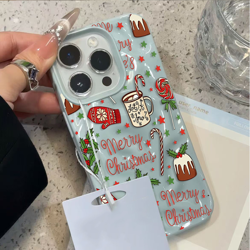 غطاء هاتف لطيف بنمط عيد الميلا - مراجعة Phone Cases Cute وسعره