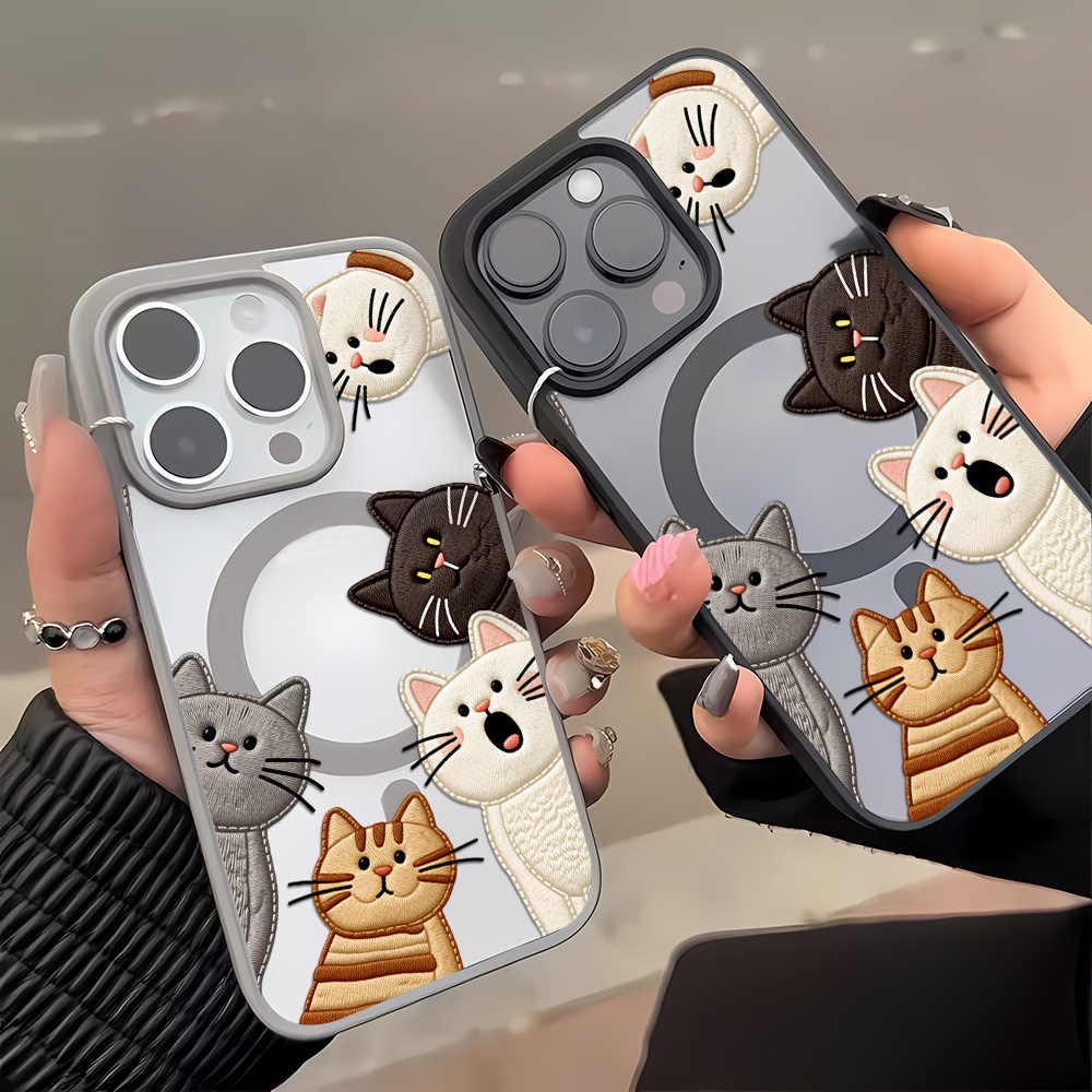 غطاء هاتف لطيف بتصميم قطة مطرز - مراجعة Phone Cases Cute وسعره