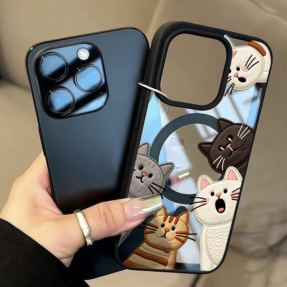 غطاء هاتف لطيف بتصميم قطة مطرز - مراجعة Phone Cases Cute وسعره
